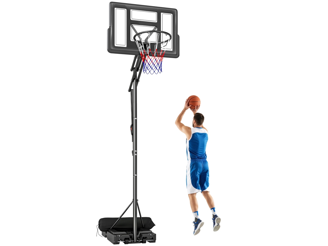 Cesta de Basquete Ajustável 6 Alturas Base Preenchível E-TOWN