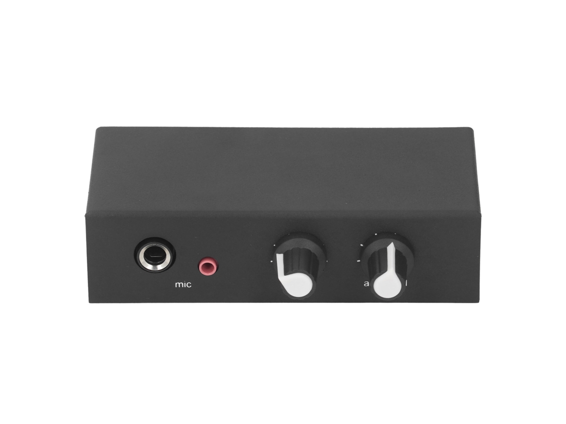 MALI pré-amplificador estéreo para microfone e fones de ouvido, entrada phono, knob independente, DC 5-12V | S/MARCA