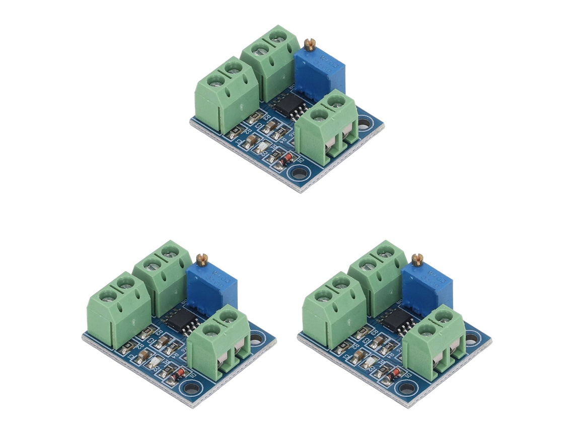 Módulo conversor de corrente de 3 peças para tensão de 0 a 20 mA para placa de condicionamento de sinal de 0 a 5 V, DC10-30 V.