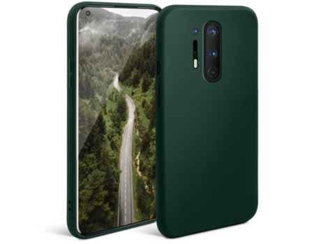 Capa Série Meia Noite Fina Acabamento para Oneplus Oneplus 8 Pro MOOZY Textura Macia Preto