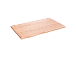 Bathroom Countertop, Bathroom Countertops Vidaxl Marrom Madeira De Carvalho (80 X 50 X 2 Cm)