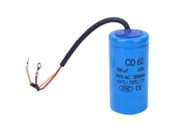 CAPACITOR Partida e Funcionamento CD60 350UF 250V CA YURU