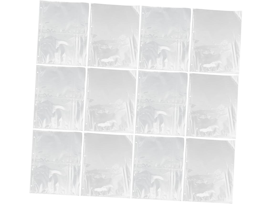 Mobestech 50 Peças Páginas De Fotos Inseridas Álbum Em Anneaux Transparentes Para Cartes Photos