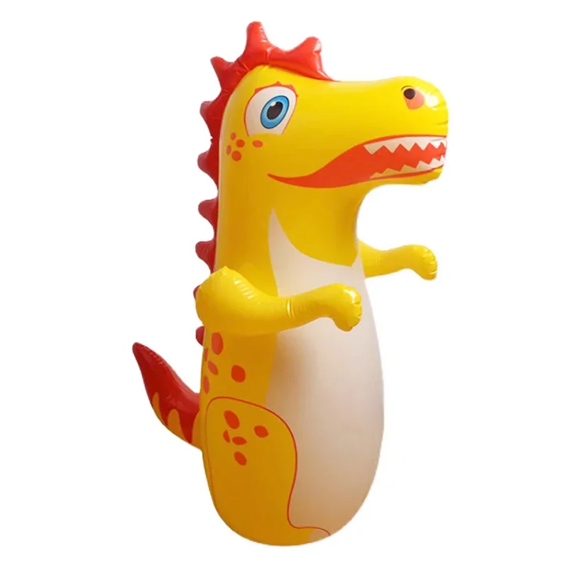 Saco de Pancada Inflável em Formato de Dinossauro para Jogos e Esportes Infantis. MDUG