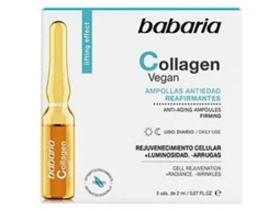 Ampolas Reafirmantes Intensas Vegan Collagen 5 X BABARIA 2 Ml