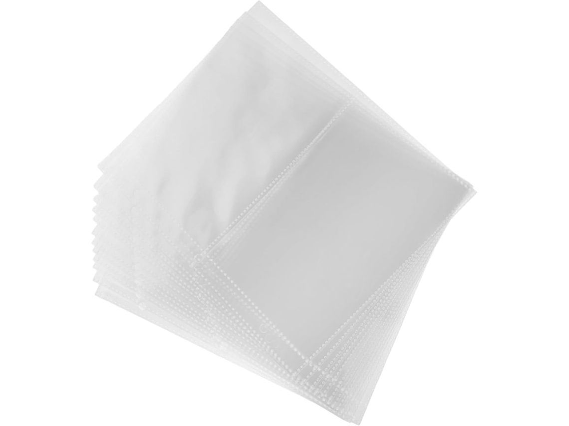 12 Pochettes D'album Photo A5 Em Pvc - 12pcs Páginas De Recarga Trous À 7cm Para Classe