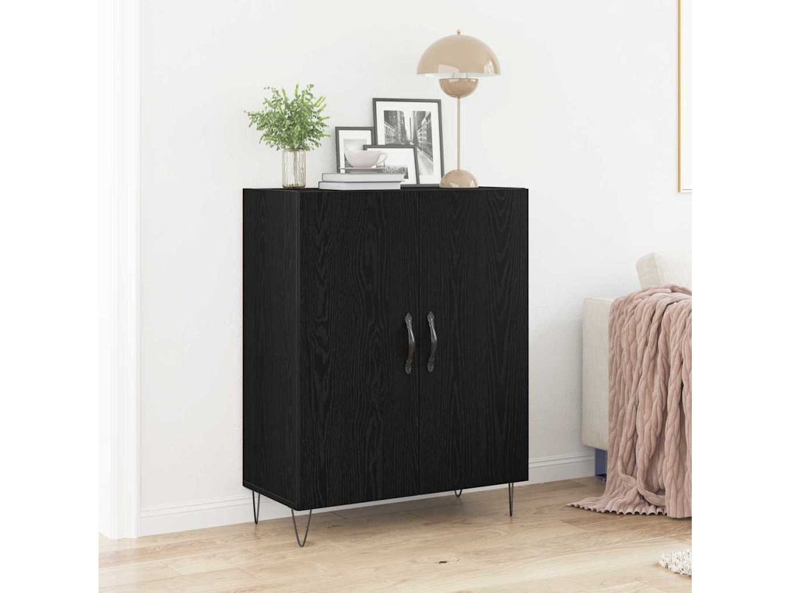 Vidaxl Buffet Carvalho Preto 69,5 X 34 X 90 Cm Madeira Processada