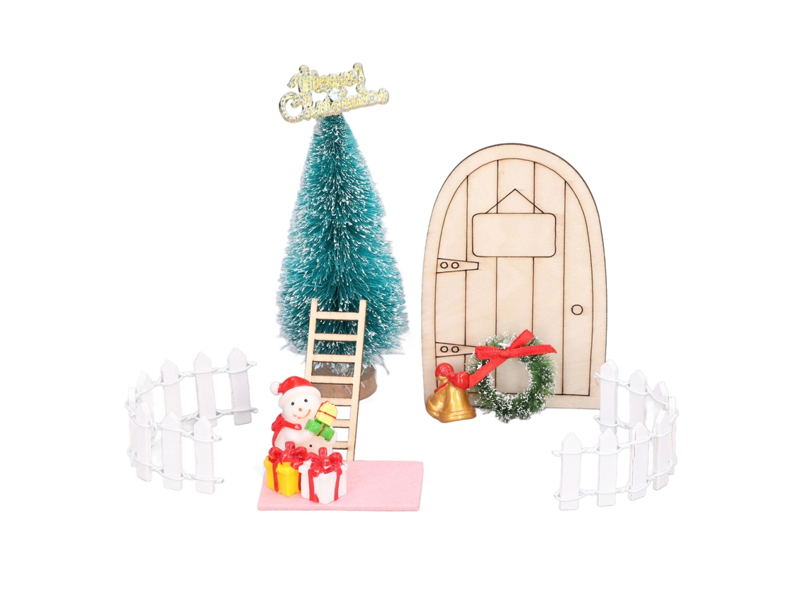 Mali decoração de Natal para Casinha de Bonecas Miniatura 1:12 Acessórios de Alta Qualidade