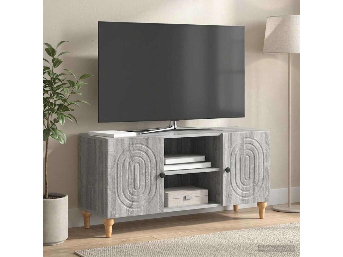 Vidaxl Gabinete Para Tv 102 X 34,5 X 50 Cm Sonoma Cinzento
