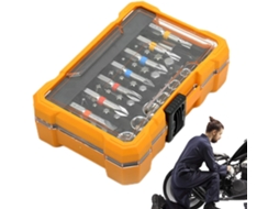Conjunto De 50 Peças De Bits Magnéticos De Aço - Com Pontas E Estojo