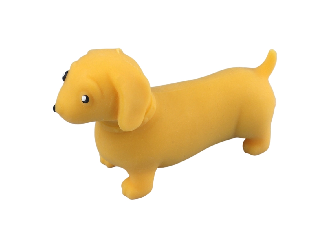 Ats figura de Perro Dachshund Elástica Lleno de Arena Tpr para Estirar, Tirar Y Doblar Juguete Antiestrés para Decompresión