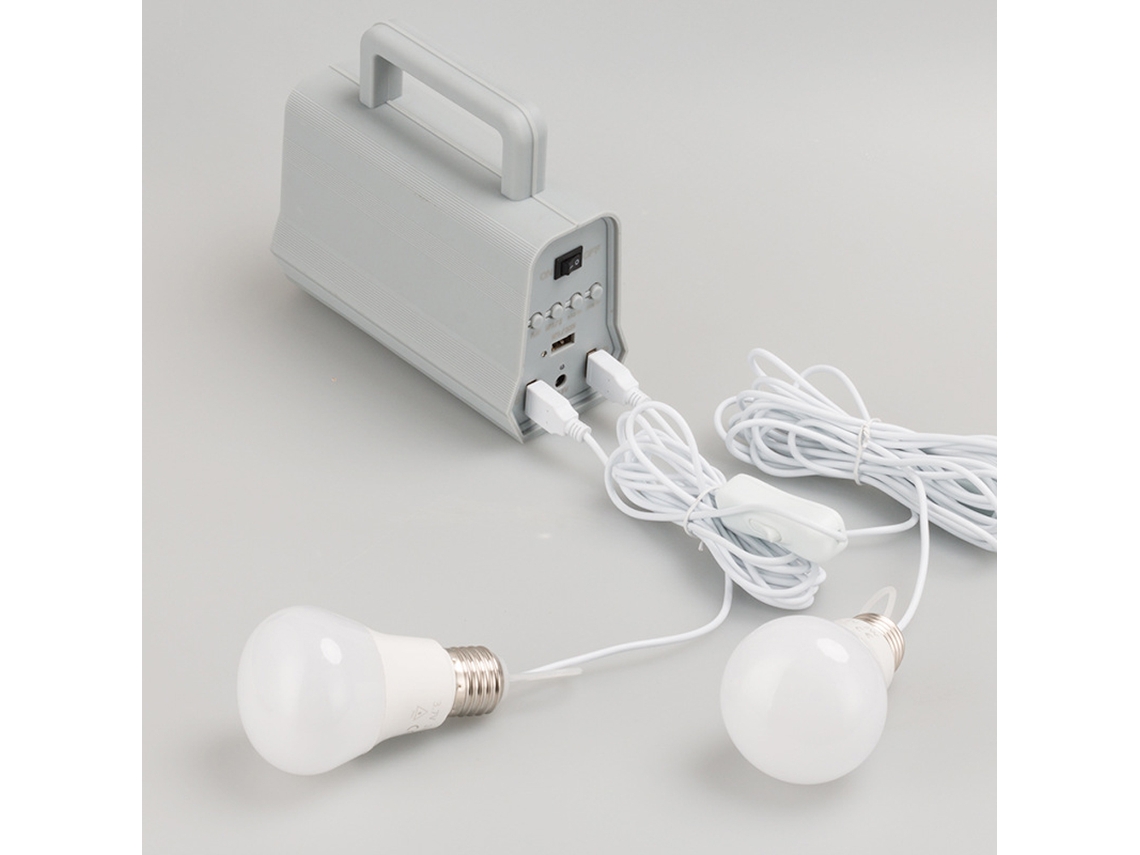Sistema de Luz Solar Portátil com Alto falante Bluetooth para Acampamento e Viagem Ao Ar Livre | S/MARCA