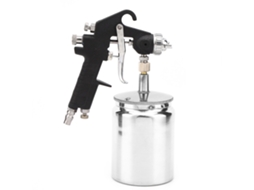 Pistola De Pintura Neumática Black Diamond Mate W‑71‑s Com Cubeta Inferior Calibre 1.5mm