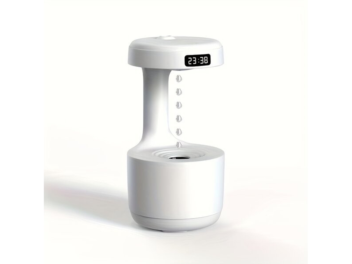 Lurelia Humidificador Antigravidade Com Relógio Decorativo E Luz Noturna