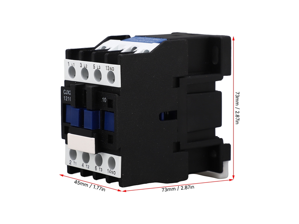 Laxiscreed Contator Ac Para 220v, Montagem Em Guia, Ideal Para Automação Industrial