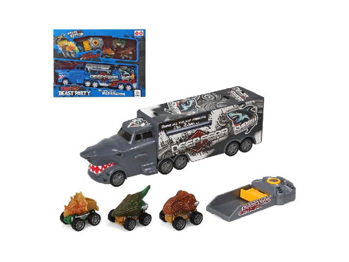 Caminhão Autotransportador - Bigbuy Fun - The Beast Party - 35 X 26 Cm - Preto