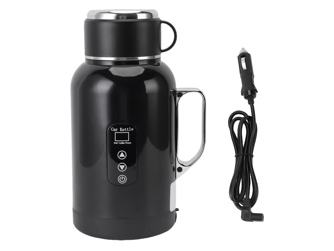 Laxiscreed Chaleira Elétrica Portátil Para Carro 12v-24v, Aquecedor De Água E Leite Em Viagem