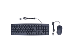 Combo Teclado Mouse Com Fio Design Ergonômico