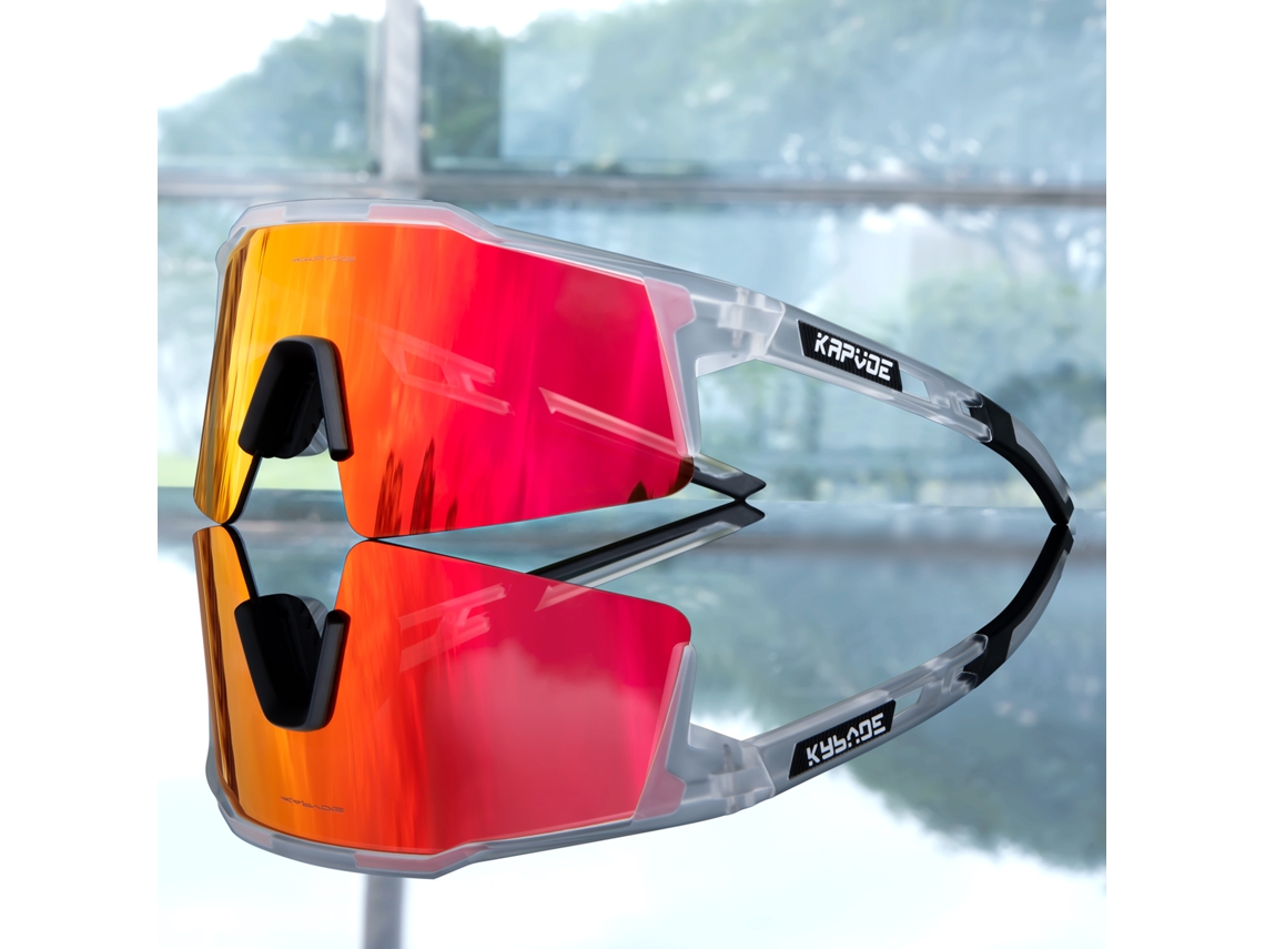 Óculos de Ciclismo MDUG com lentes de polímero pretas e proteção UV400