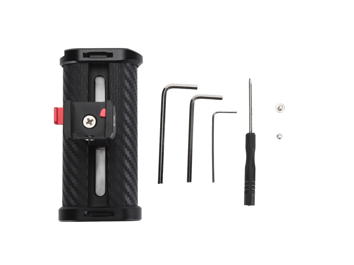 1/4in Thread Aluminum Alloy Camera Cages Side Handle Quick Release Universal Camera Cage Handle Grip LAXISCREED