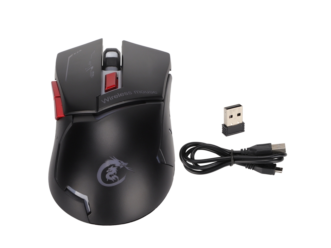 Rato Sem Fio 2.4g LAXISCREED Design Ergonómico Dpi Ajustável