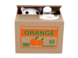 Gato Branco Inglês, Cofrinho Automático Engenhoso E Fofo Que Rouba Moedas, Ideal Para Crianças Aquaforge