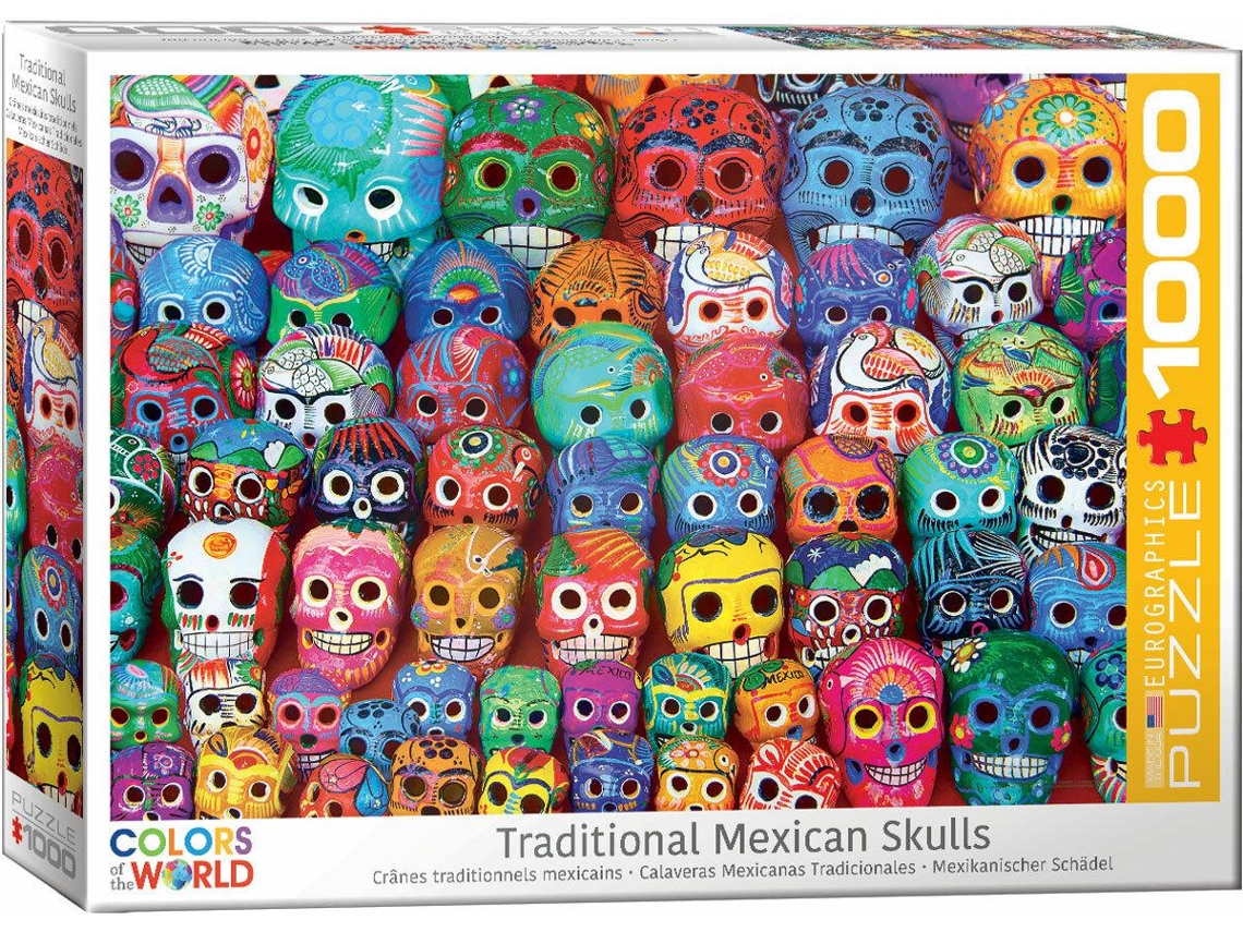 Puzzle 1000 Pcs Mexican Skulls Eurographics