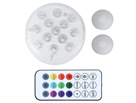 Luz Led À Prova D'Água Suprimentos para Casa Iluminação Doméstica Modo de 24 Teclas Chip de 13 Led para Jardinagem de Banho ASHATA
