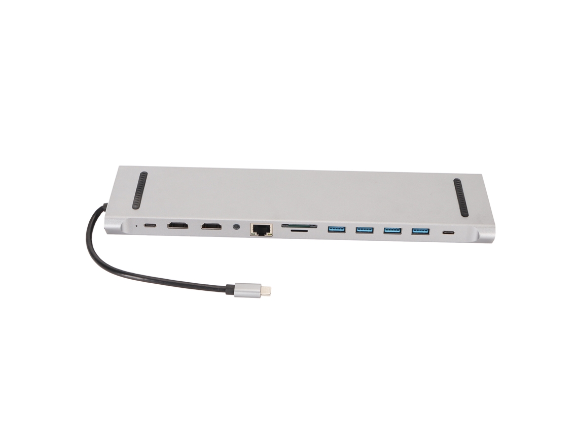 Estação De Docking (display Dual Hdmi, Porta De Ethernet Gigabit) Hub Type-c 12 Em 1 Para Usb3.0 Com Carregamento Pd