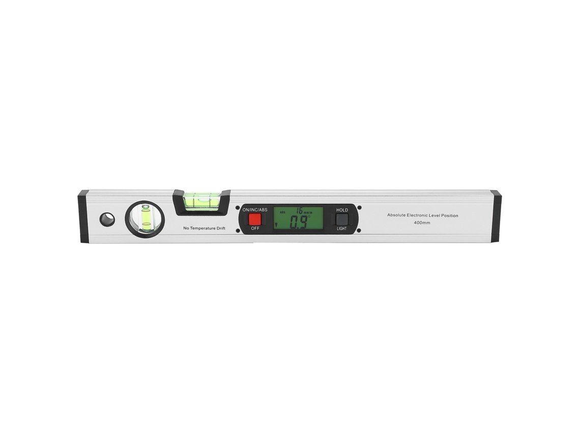 Régua de Ângulo Digital 400mm Nível Eletrônico Protractor Finder para Instalação de Equipamentos