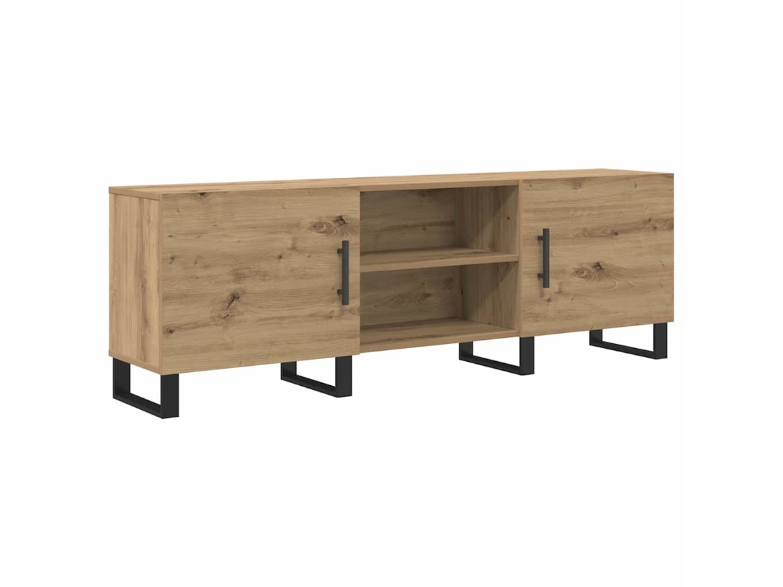 Conjunto 1 Gabinete Para Tv Vidaxl Castanho Derivados De Madeira (150 X 30 X 50 Cm)