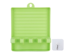 Nova Line suporte Multifuncional para Tampas de Panela e Utensílios de Cozinha com Gancho de Pendura Verde