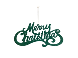 2pcs Enfeites Pendentes Letras Feliz Natal Decoracao Arvore Natal Cartao Brilhante para Festas Casa S/MARCA