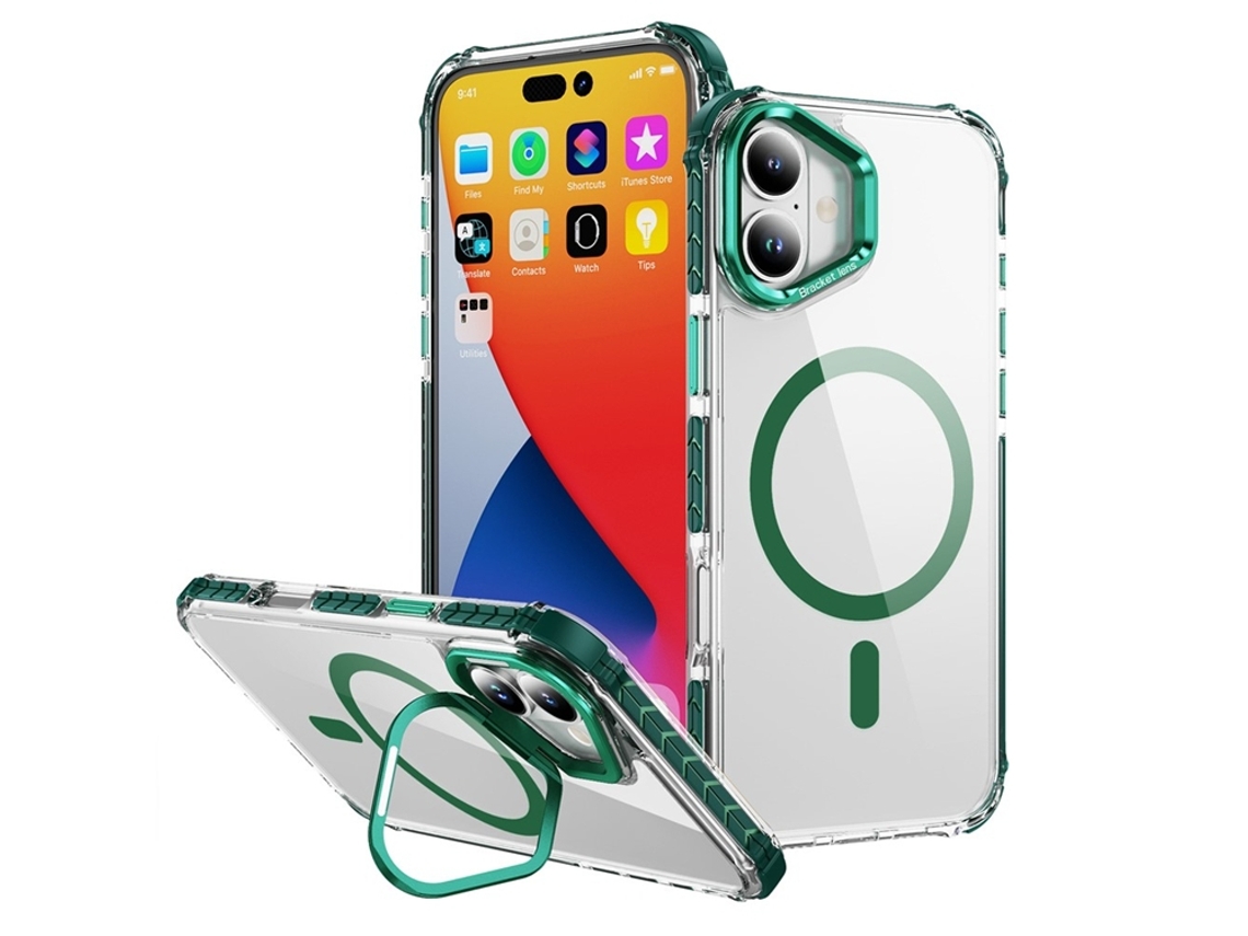 Capa Para Iphone 17 Com Suporte Magsafe - Verde