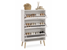 Armário de sapatos duplo Guadiana com 3 portas, 71x25x140 cm WELLHOME