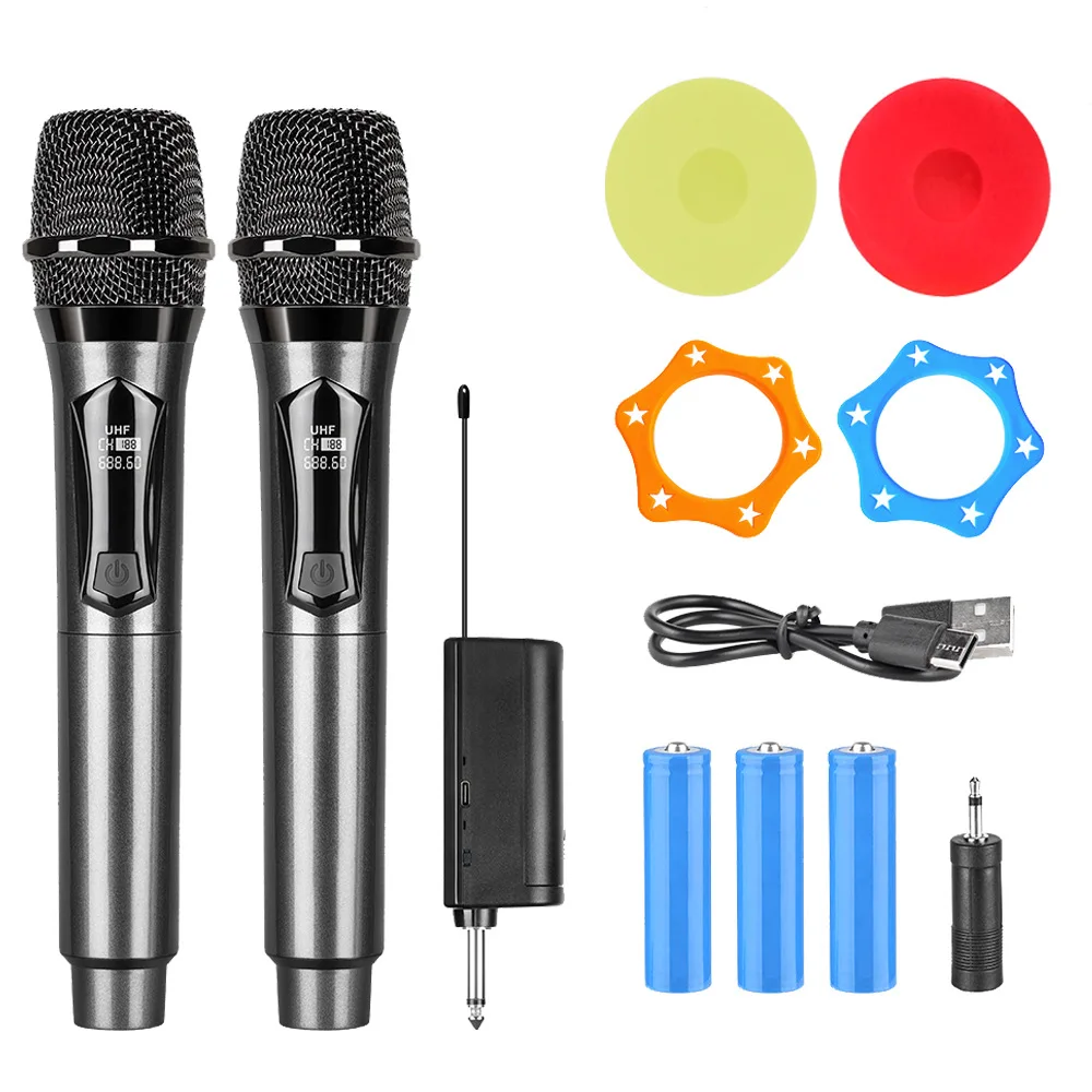 Microfone Sem Fio, Frequência Fixa Uhf, Microfone de Mão MDUG