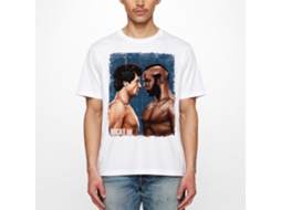 Rockinstone Rocky Movie Vs Clubber Painting White Adult T-shirt Size:xxxl
