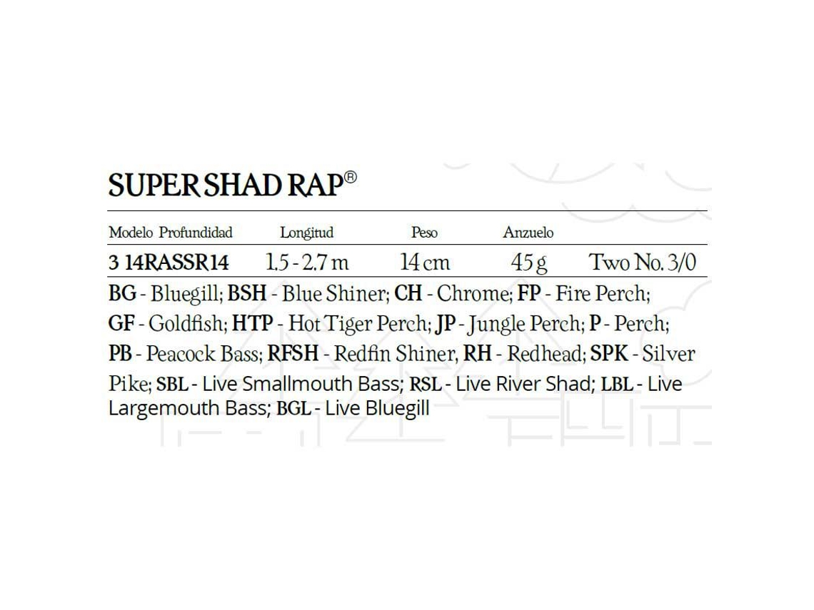 Rapala Super Shad Rap 140 Mm 45 Gr