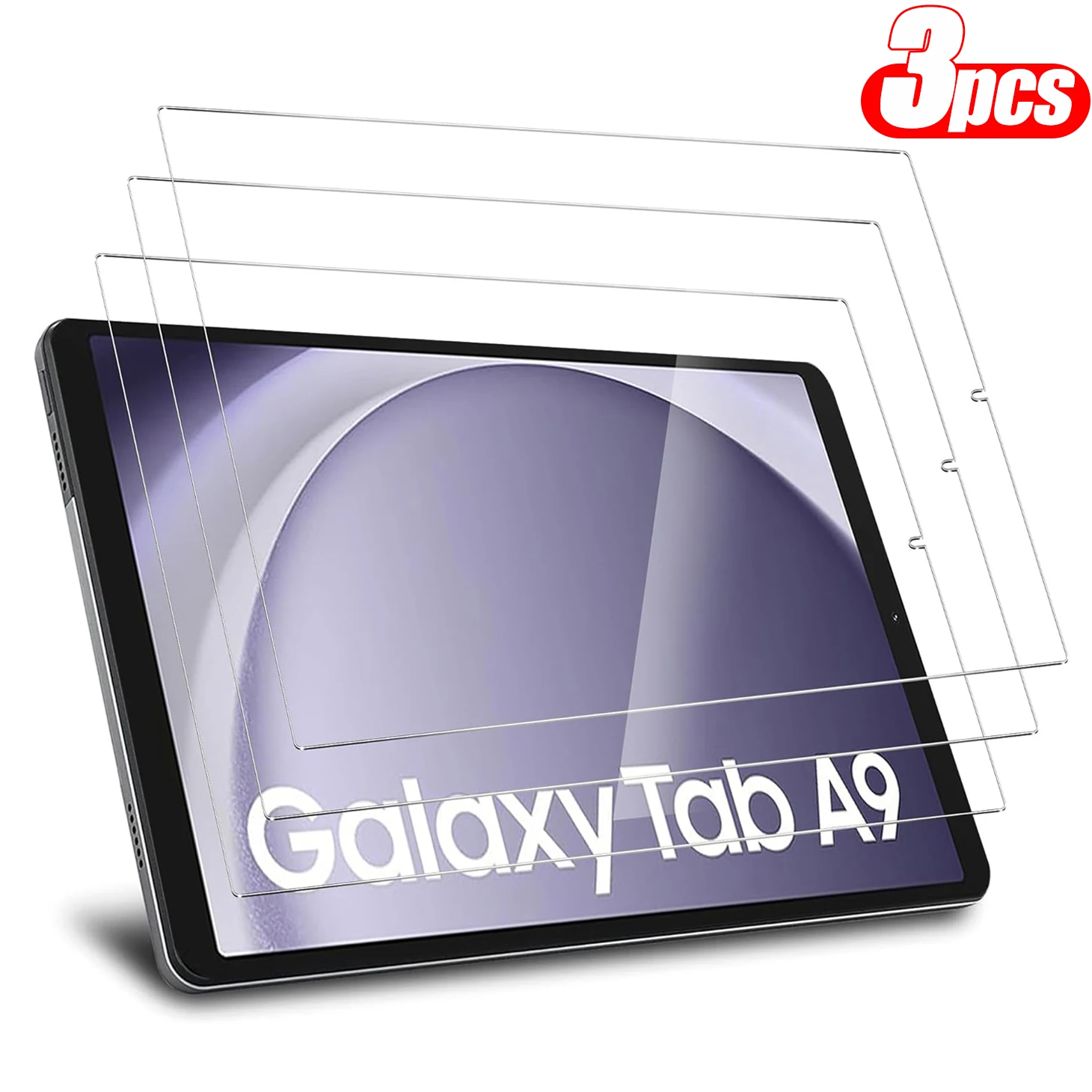 Película Vidro Temperado Kit 3 Unidades Compatível Com Samsung Galaxy Tab S9 Fe
