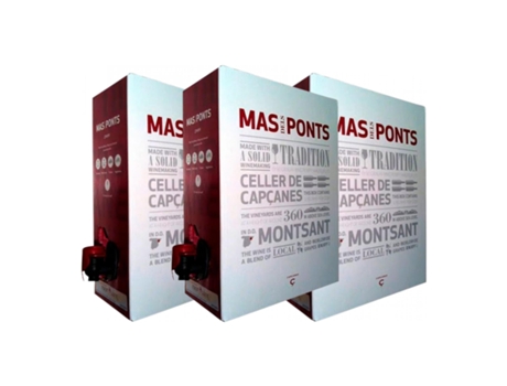 Vinho CELLER DE CAPÇANES Mas dels Ponts Negre Montsant Bag in Box (3 L - 3 Unidades)