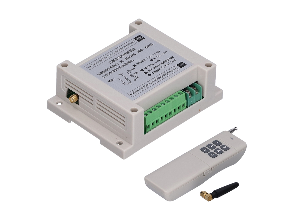 Interruptor De Relé Com Controle Remoto Sem Fio 6 Vias 4000m Ac100v-265v Para Luz Motor Bomba D'água