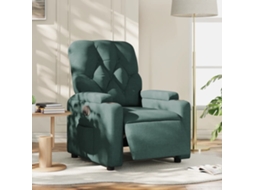 Poltrona de Sala | Cadeira de Descanso | Poltrona Elétrica Reclinável Tecido Verde escuro HARLANV1