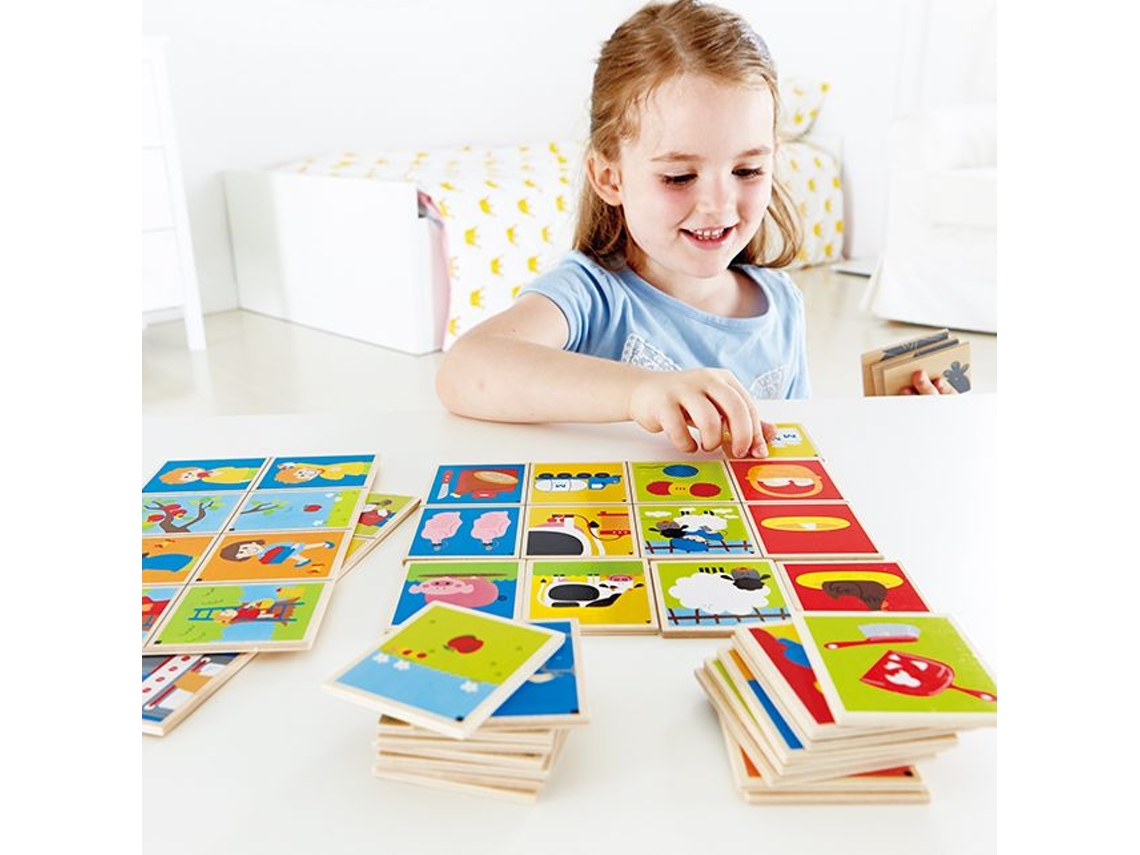 Quebra Cabeça De Madeira Hape Story Lines Brinquedo Educativo Para Crianças