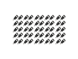 50pcs Enchufe Banana 4mm Cobre Alta Corriente para Testes Eléctricos