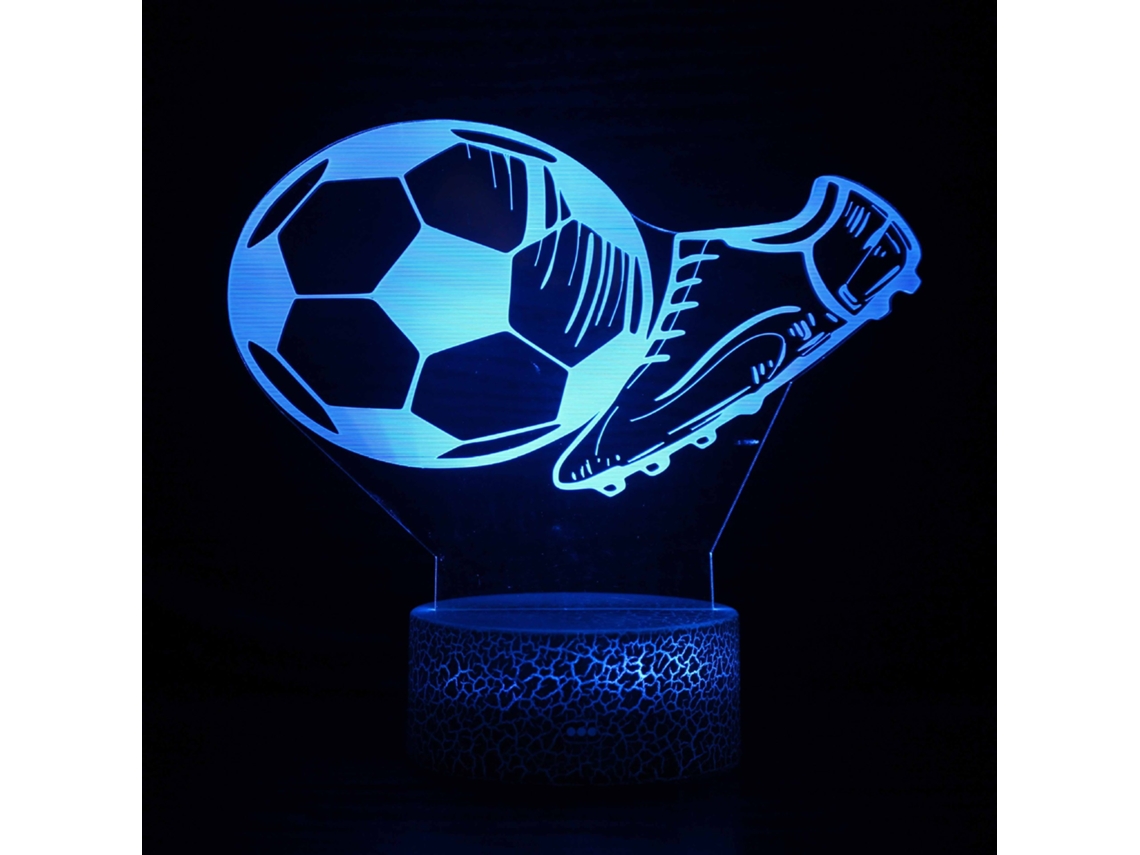 Luz da Noite de Futebol, 16 Cores Que Mudam com Controle Remoto 3d Noturna Visual Estéreo DIGITALLAB