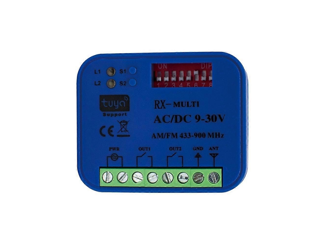 Controle Remoto Para Portão De Garagem Tuya Smartlife Com Aplicativo, Receptor E Interruptor Liga/desliga Inteligente.
