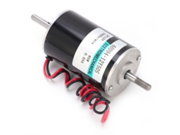 Motor Dc de Alta Velocidade 80w Micro Silencioso com Eixo Duplo Regulagem de Velocidade para Máquinas