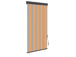 Outdoor Roller Blind, Outdoor Roller Blinds Vidaxl Multicolor Tecido (100 X 250 Cm)