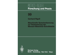 Livro Maschinelle Spracherkennung Zur Verbesserung Der Mensch-maschine-schnittstelle De Gerhard Rigoll (alemão)