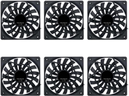 6 Ventoinhas de Resfriamento Pwm Finas e Silenciosas de 120 Mm , Novas. SFUSHOS (12 Cm)